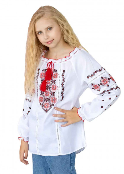 Embroidered shirt Mariana for girls