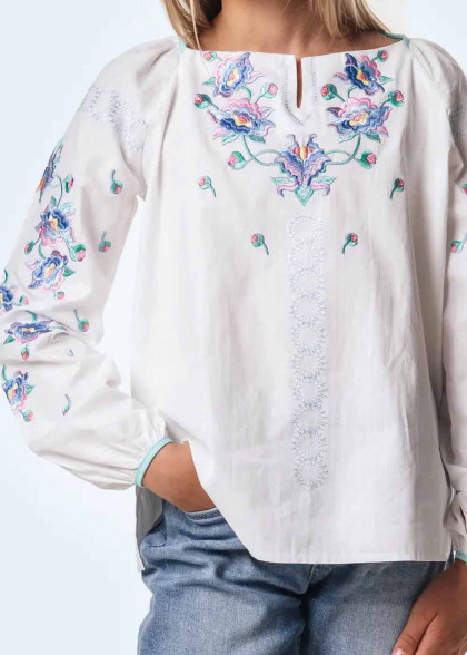 Embroidered shirt Wonderflower for girls
