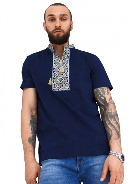 Футболка вышиванка Козацкая бежевая