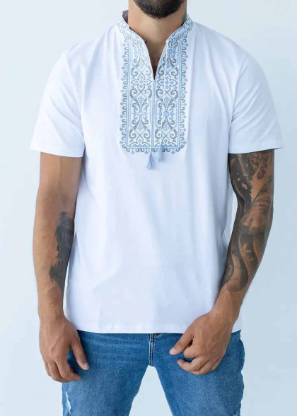 Embroidered T-shirt Danilo white
