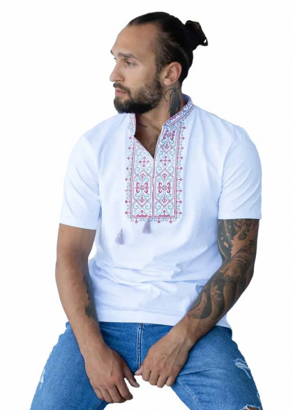 Футболка вышиванка Данило красная