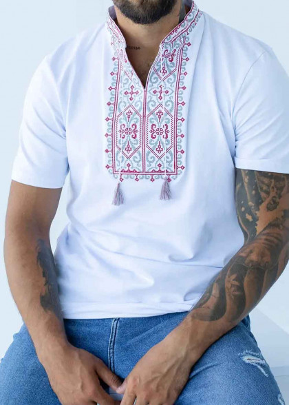 Футболка вышиванка Данило красная