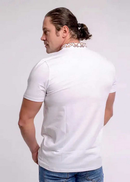 Футболка вышиванка Гетьман коричневая