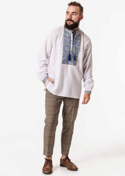 Embroidered shirt Hetman with coat of arms