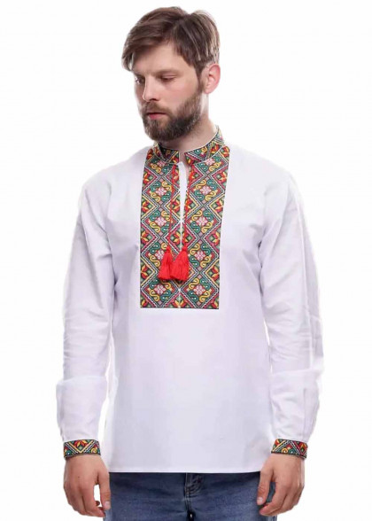 Embroidered shirt Harmony white