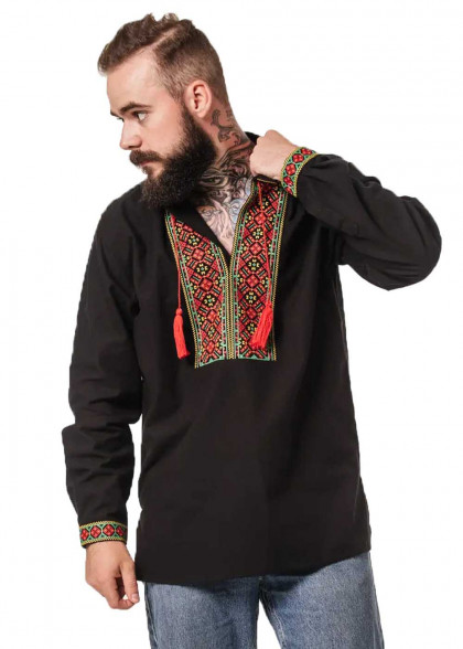 Embroidered shirt Bagryanets black