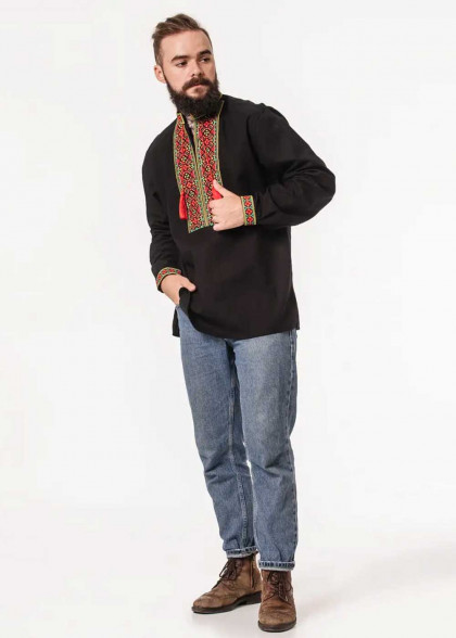 Embroidered shirt Bagryanets black
