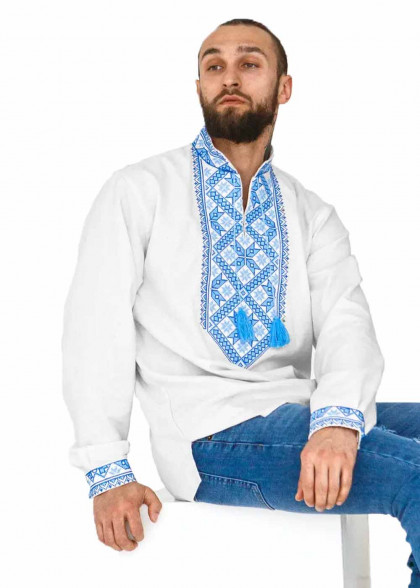 Embroidered shirt white Marco