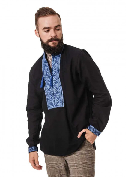 Embroidered shirt Chugaister black