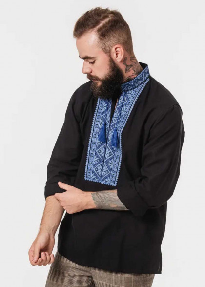 Embroidered shirt Chugaister black
