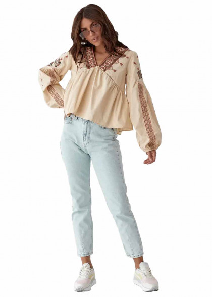 Women's embroidered shirt Asterisk