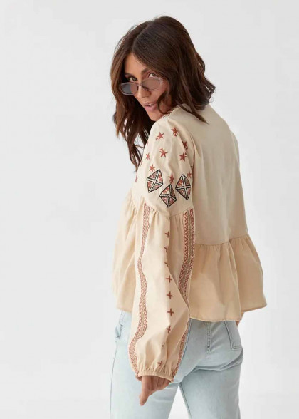 Women's embroidered shirt Asterisk