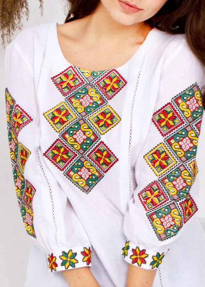Women's embroidered shirt white Harmony