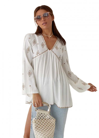Женская вышитая блуза Роксолана