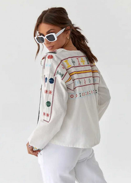 Женская вышитая блуза Этно