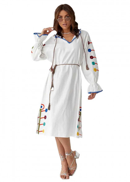 Embroidered Vesnyanka dress