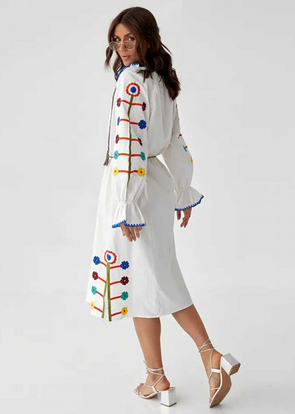 Embroidered Vesnyanka dress