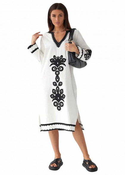 Women's embroidered dress Ethno
