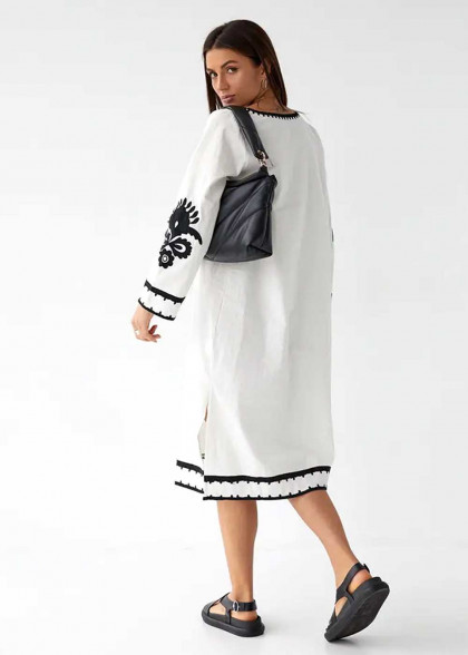 Women's embroidered dress Ethno