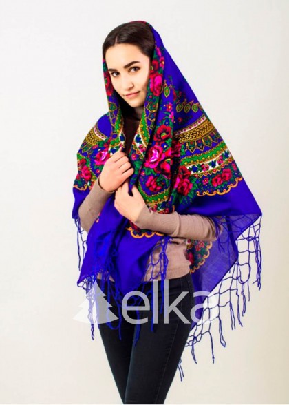 Хустка українська синя