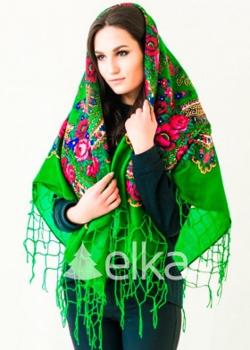 Платок украинский зеленый