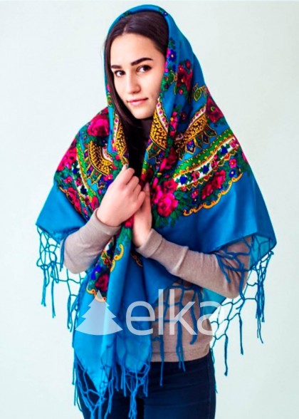 Хустка українська блакитна