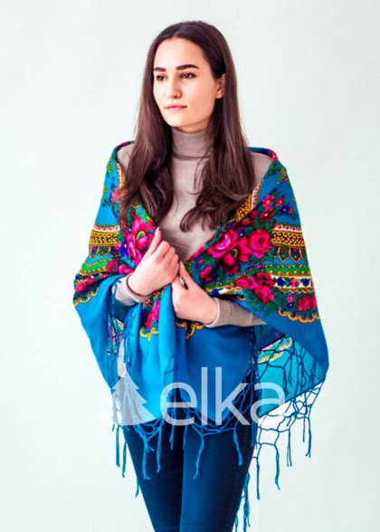 Хустка українська блакитна