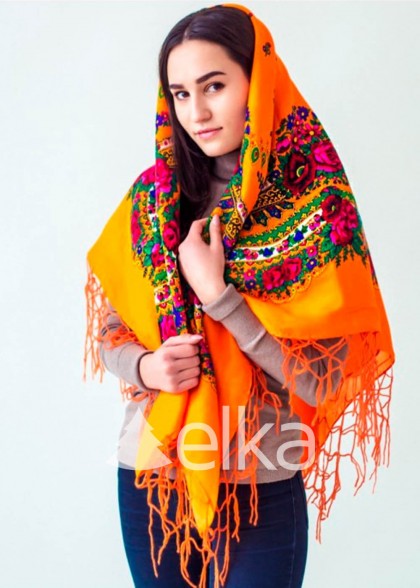 Хустка українська помаранчева