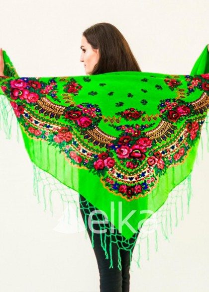 Хустка українська салатова