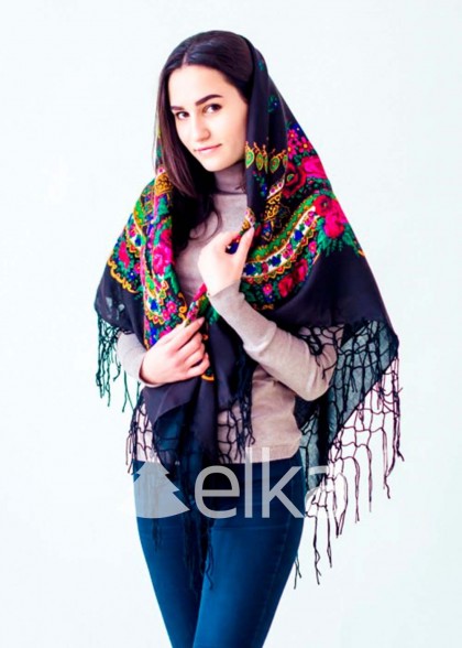 Хустка українська чорна