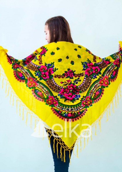 Хустка українська жовта