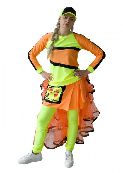 Карнавальный костюм Блогера неон