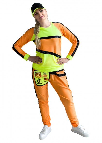 Костюм Блогера неоновый