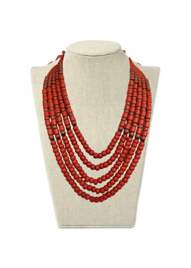 Керамические бусы ручной работы