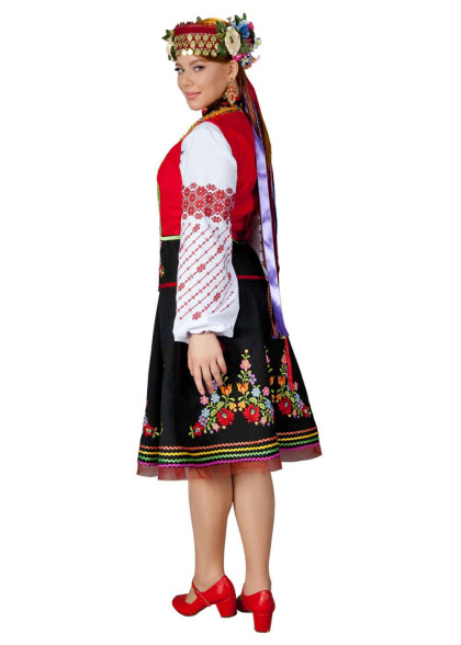 Жіночий український чорний костюм