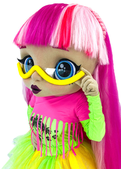 Ростова лялька ЛОЛ неон