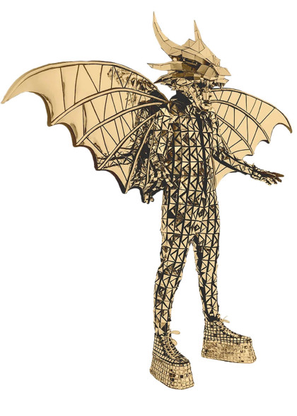 Дзеркальний костюм Дракон чоловічий