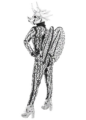 Дракон зеркальный костюм