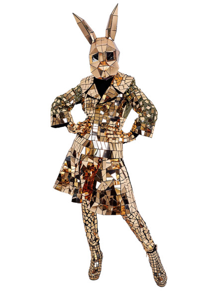 Зайчик жіночий дзеркальний костюм