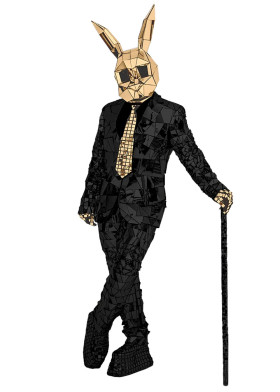 Зеркальный костюм Заяц