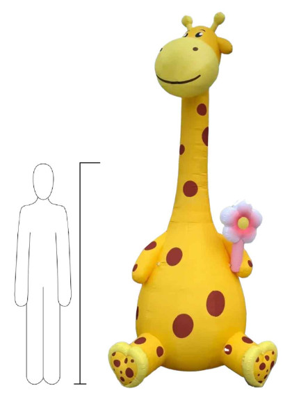 Велика надувна Жирафа