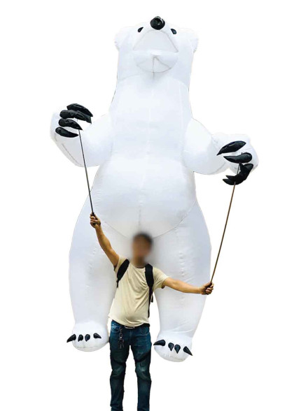 Надувний Ведмідь ручний перформанс