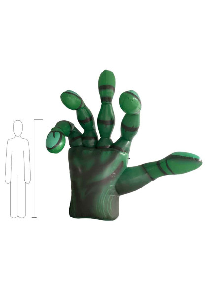 Надувна рука Зомбі LED