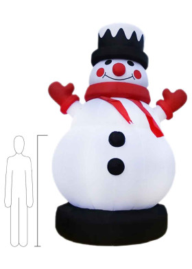 Большой надувной снеговик