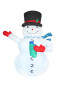 Снеговик надувной декор, A1059