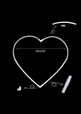 Сердце основа для фотозоны