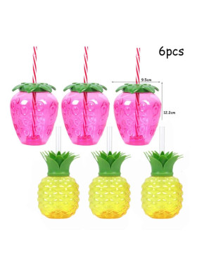 Стаканы Ананас и Клубника