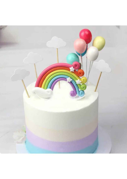 Топер для торту Веселка