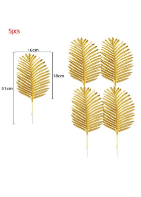 Листья пальмы золотые