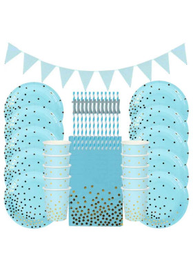 Голубой декор для стола